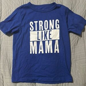 Kids Blue 'Strong Like Mama' T-Shirt